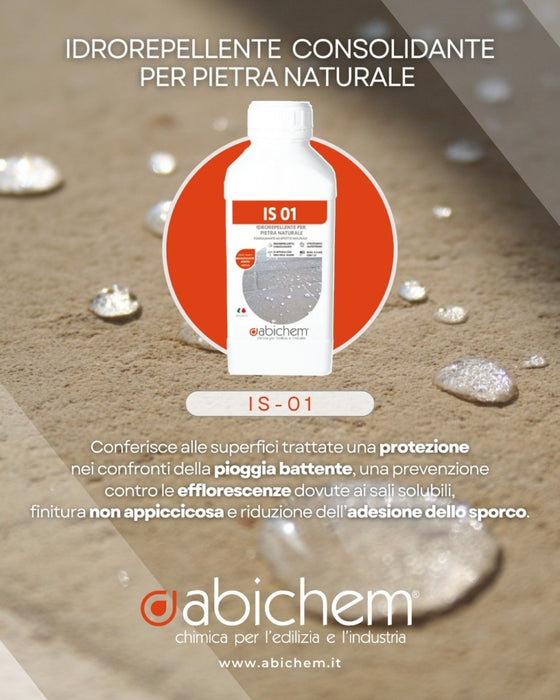 IS 01 Idrorepellente per pietre naturali 1 LT Abichem