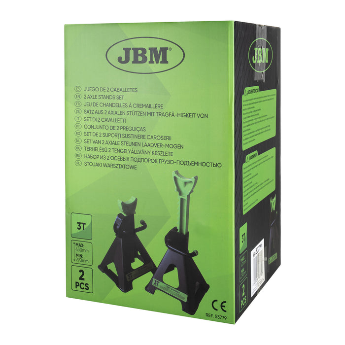 Set di 2 cavalletti da 3 tonnellate 53779 JBM