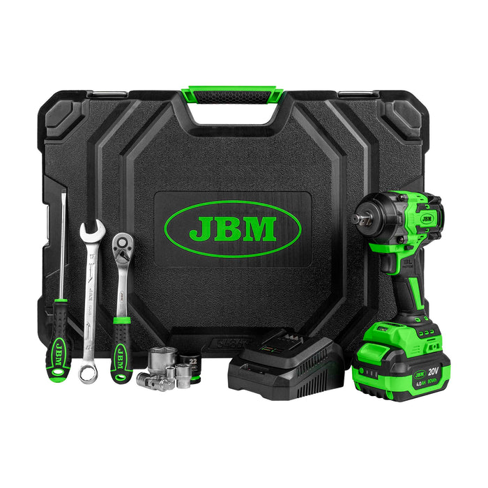 Valigetta con attrezzi aviitatore ad impulsi brushless a batteria 800nm 54863 JBM