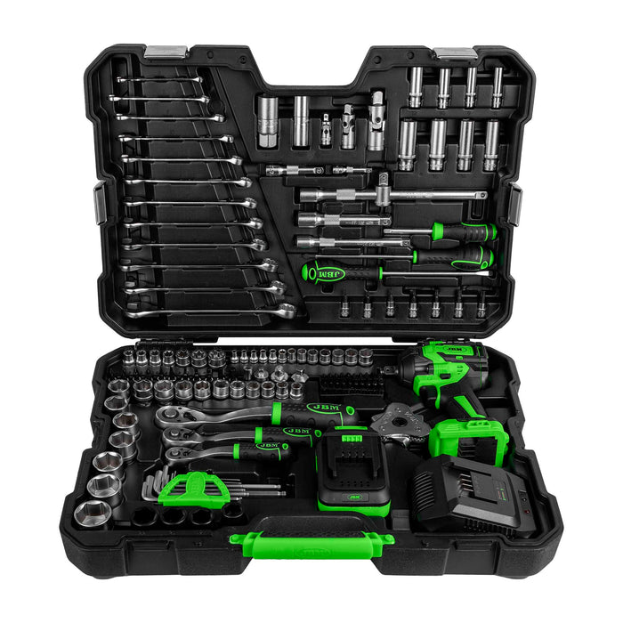 Valigetta con attrezzi aviitatore ad impulsi brushless a batteria 800nm 54863 JBM
