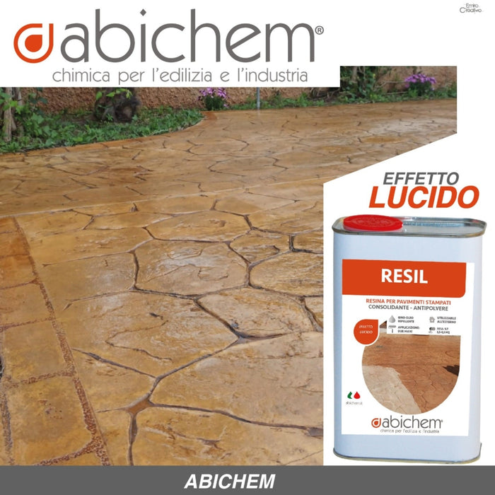 Resil Resina per pavimenti stampati 5 LT Abichem