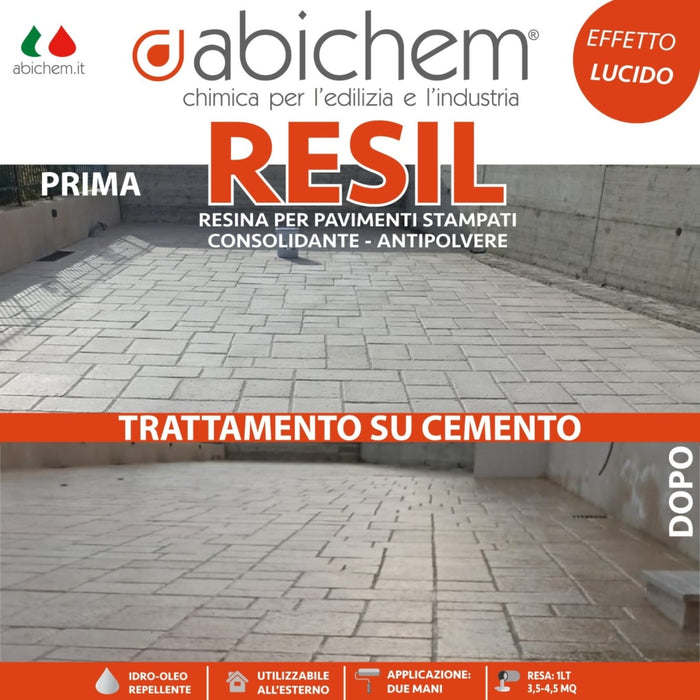 Resil Resina per pavimenti stampati 5 LT Abichem