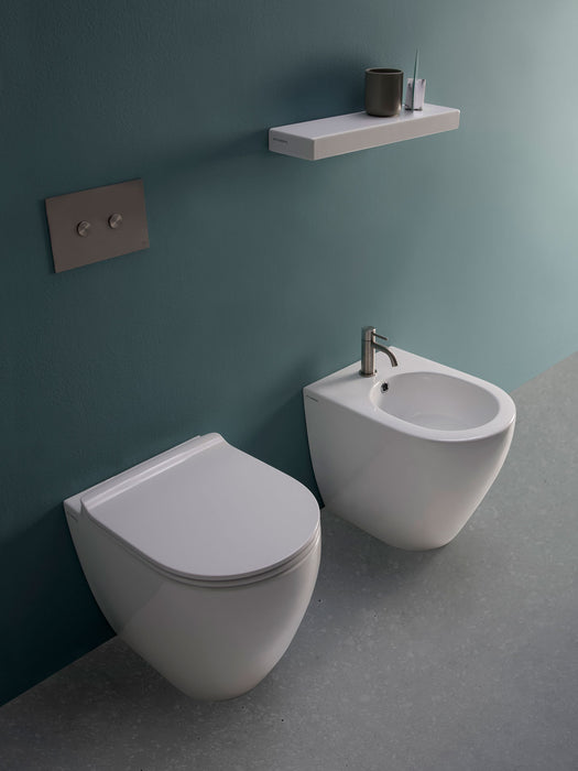 Link 51 Plus Vaso Goclean e Bidet a terra Flaminia