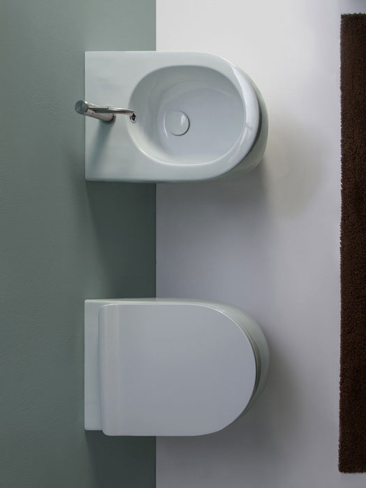 Link 51 Plus Vaso Goclean e Bidet a terra Flaminia
