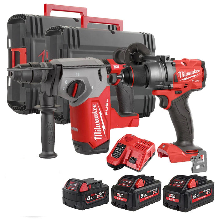 Set Elettroutensili 18V - Trapano M18 FP3 + Tassellatore M18 FHX Milwaukee